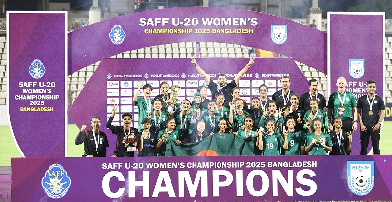 साफ यु–२० महिला फुटबल: बङ्गलादेशको उत्कृष्ट विजय