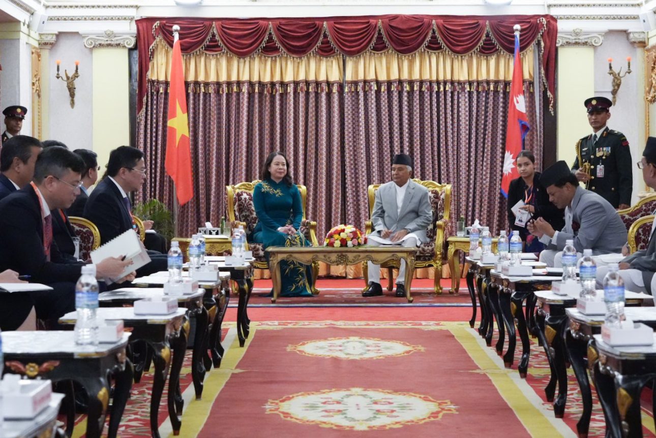 राष्ट्रपति पौडेल र उपराष्ट्रपति सुआनबीच शिष्टाचार भेट