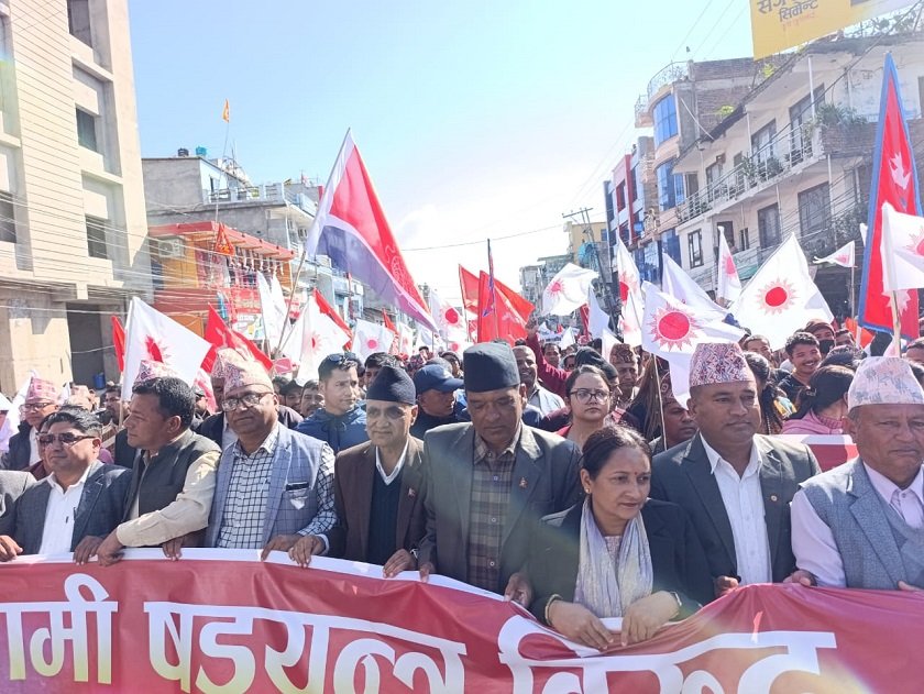 जनसभा तयारी चर्किँदै, एमालेका केन्द्रीय नेताहरू जिल्लामा सक्रिय