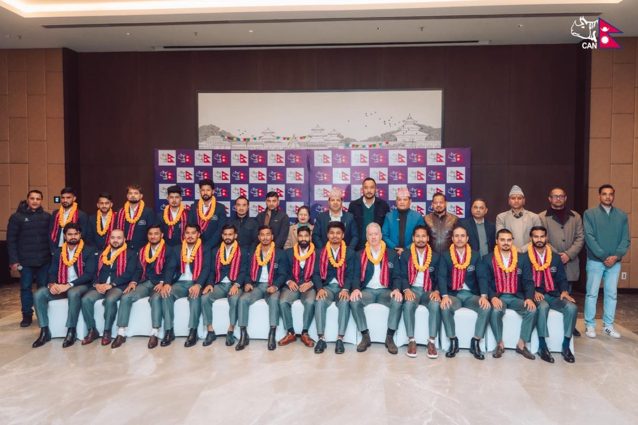 टी-२० विश्वकप खेल्न जाने नेपाली पुरुष क्रिकेट टिमको बिदाइ