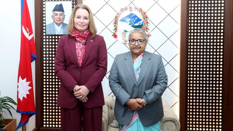 प्रधानमन्त्री सुशीला कार्की र नर्वेली राजदूतबीच शिष्टाचार भेट