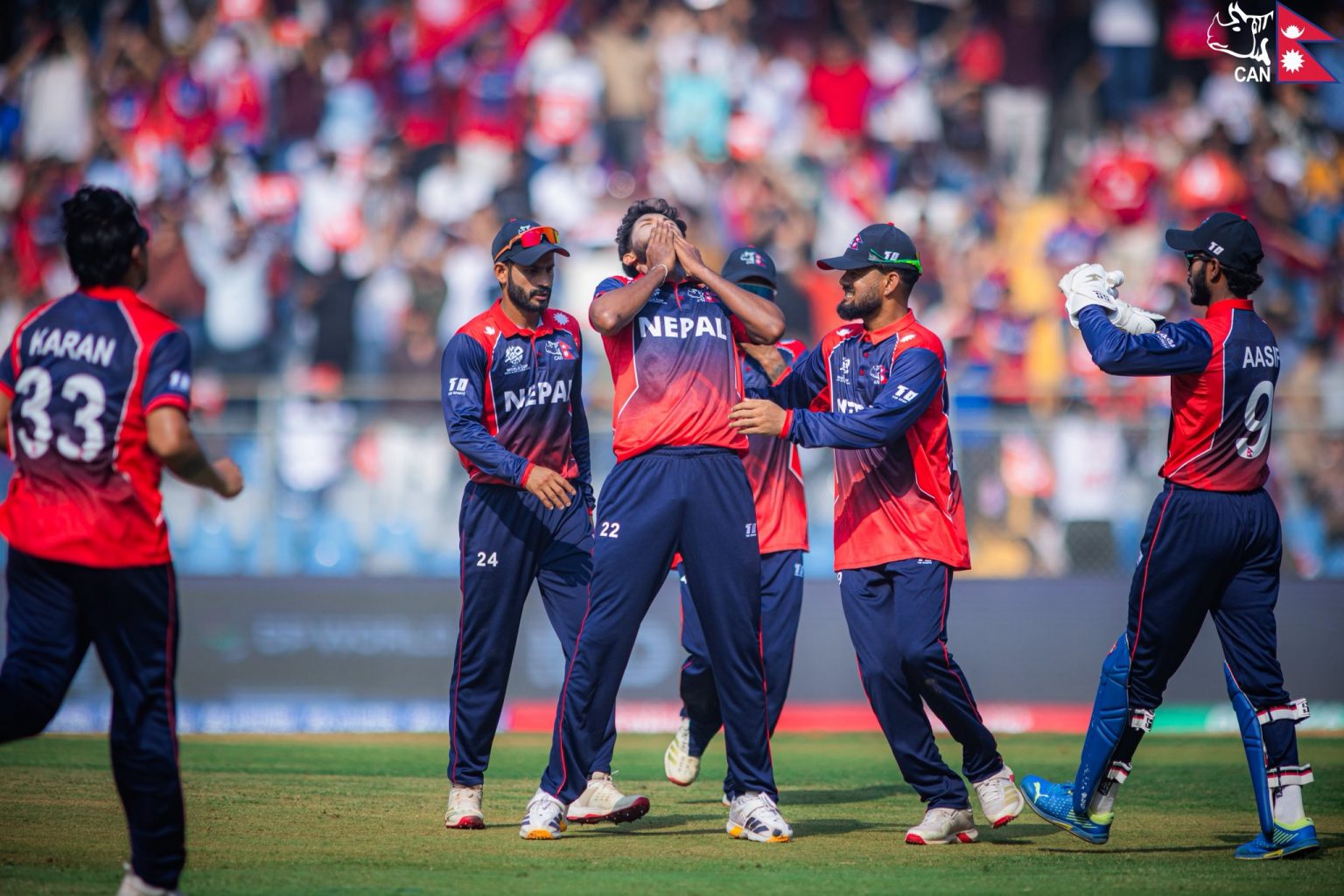 दीपेन्द्रसिंह ऐरीको अर्धशतक, नेपाल १३३ रनमा सीमित