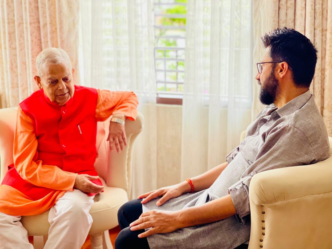 रवि लामिछाने र महन्थ ठाकुरबीच भेटवार्ता