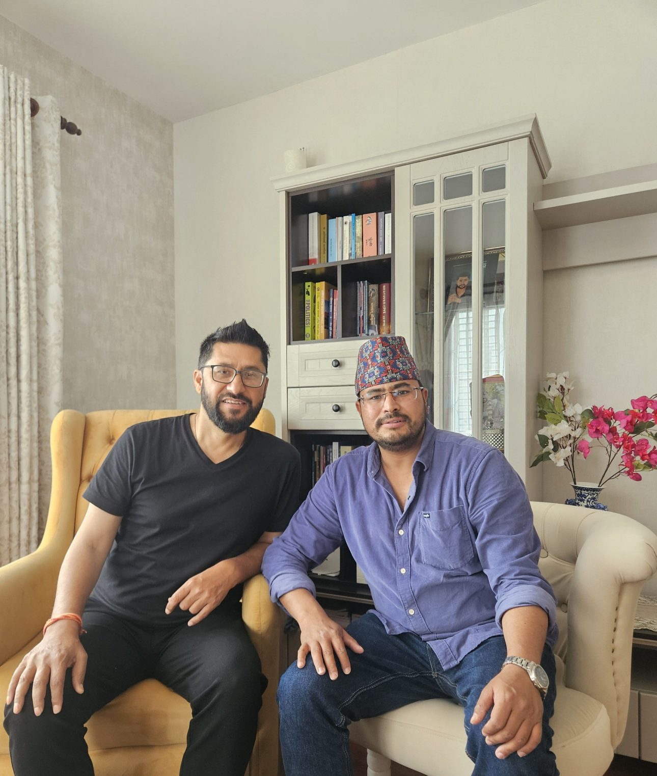 रवि लामिछाने र ज्ञानबहादुर शाहीबीच भेटवार्ता